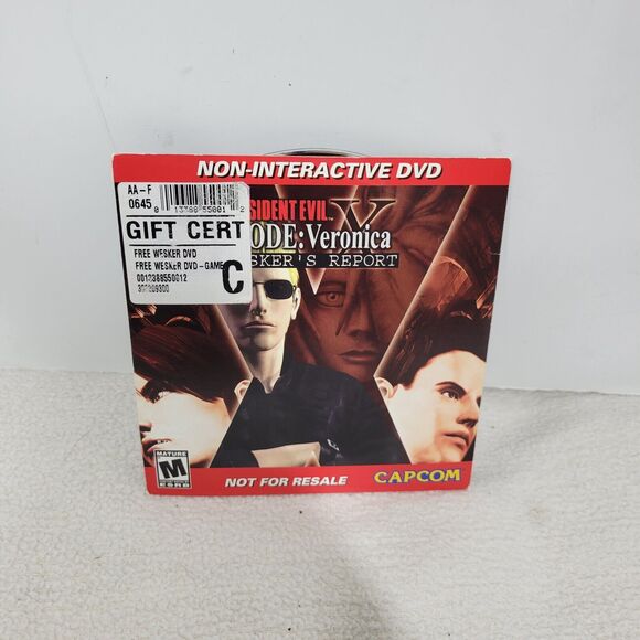 Resident Evil Code Veronica X Bonus Disc Promotional DVD Movie Video Game Games - Picture 3 of 9